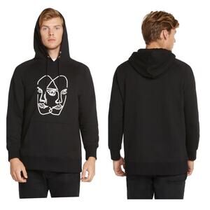 Saint Philippe Paris Three Eyes Hoodie in Black and White